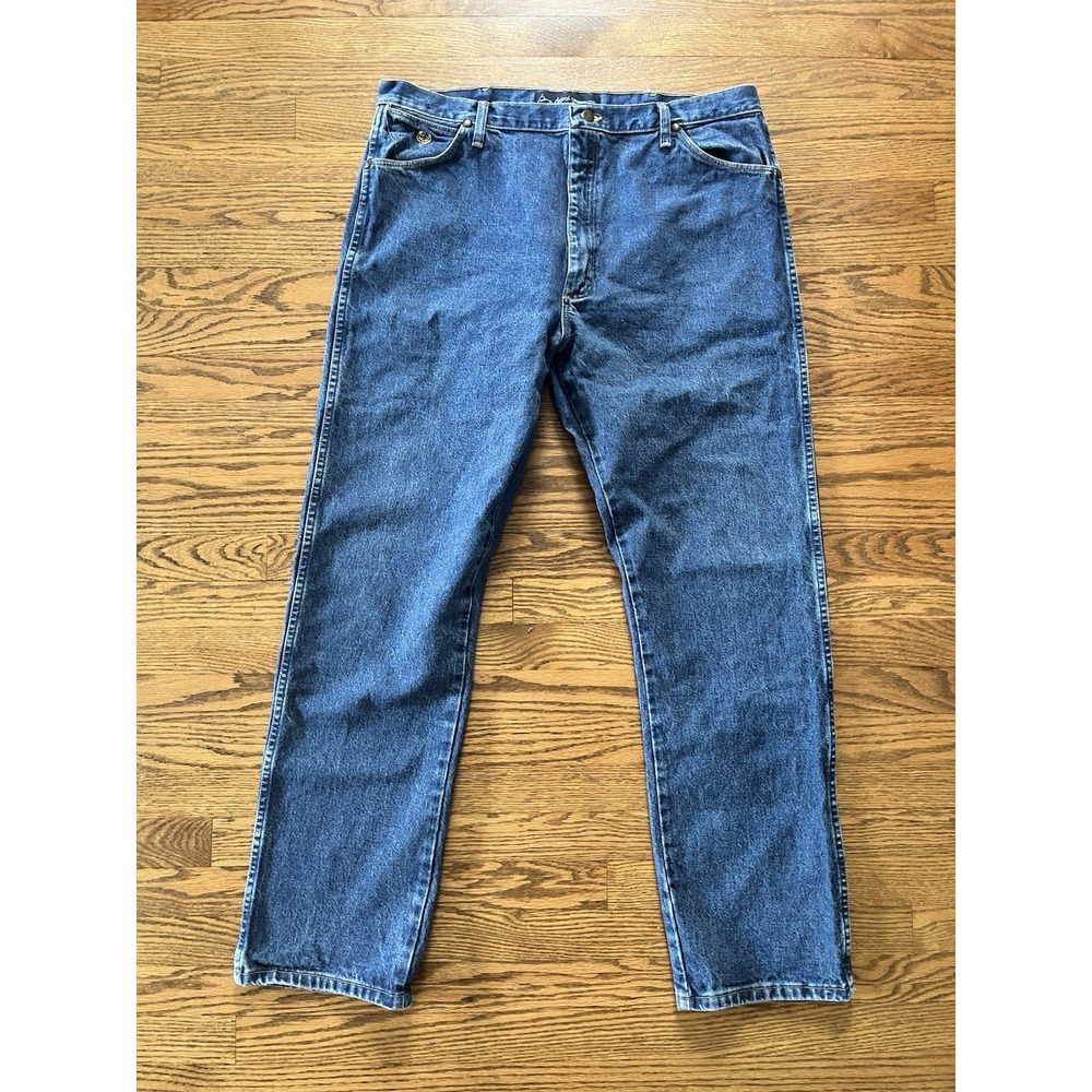 Wrangler George Strait Jeans Men's 40x34 Cowboy Cut Hvywght Stone‎ Denim 13MGSHD